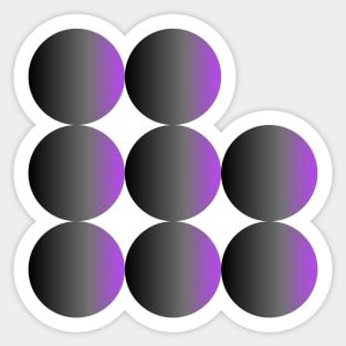 Purple Spheres Sticker